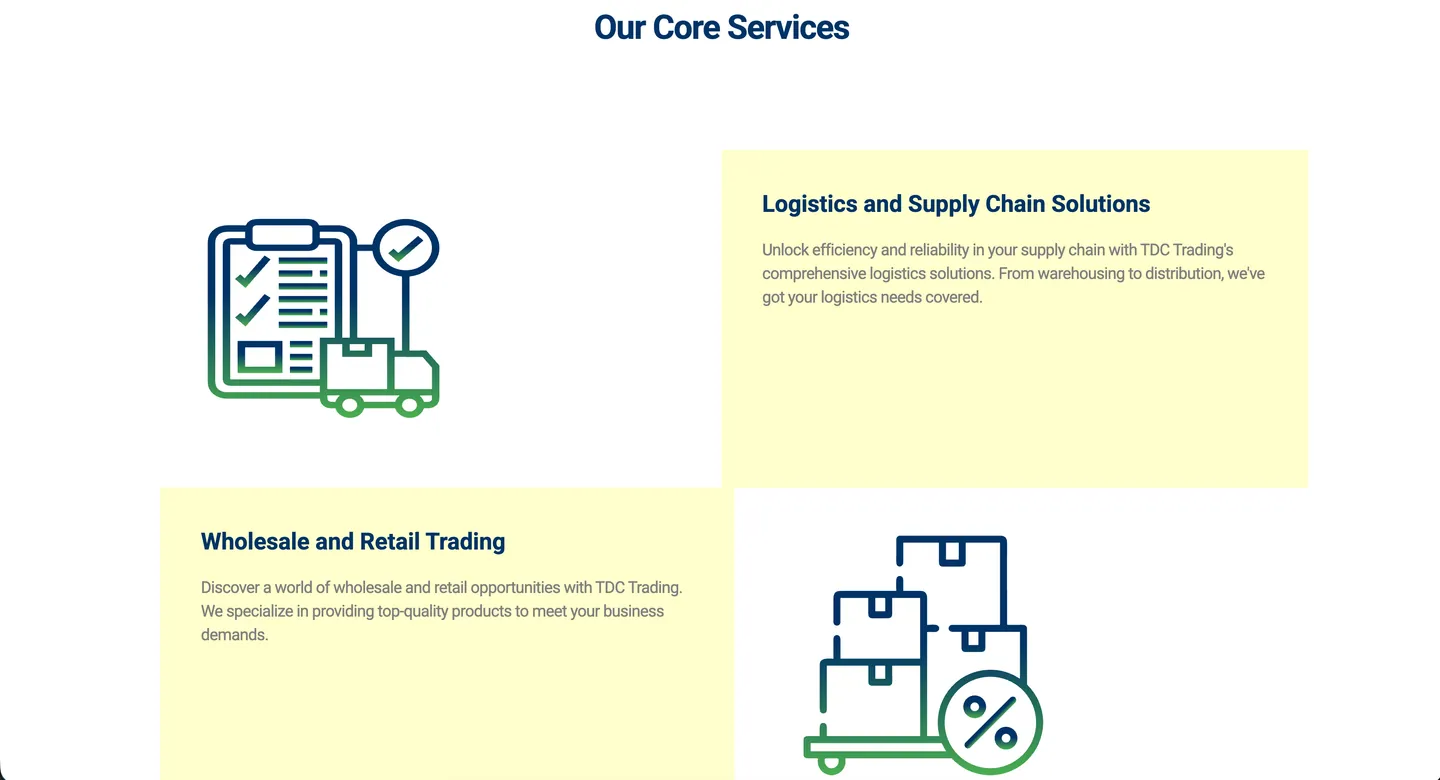 TDC Trading Website 1/2