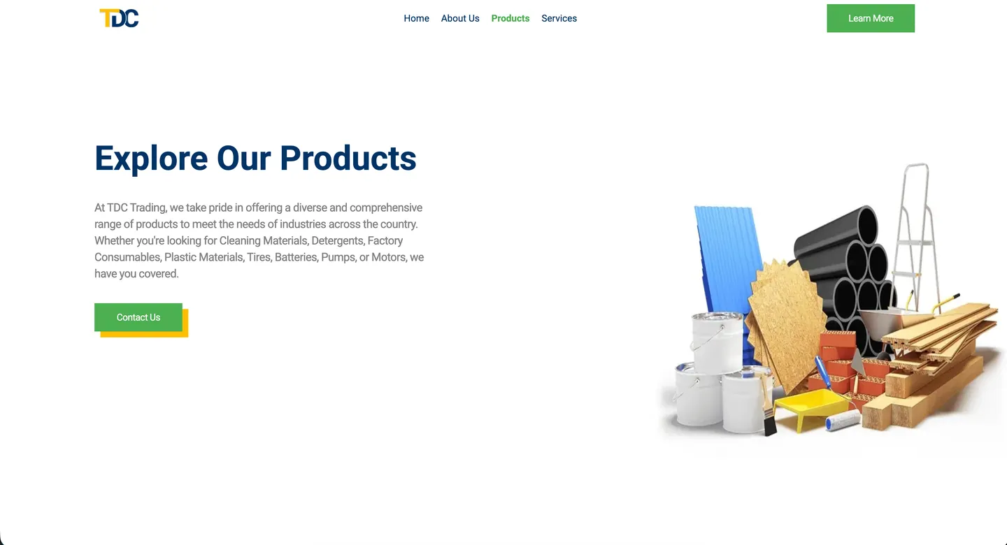 TDC Trading Website 2/2